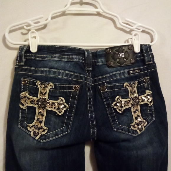 Miss Me Signature Rise Straight Leg Y2K Jeans - Picture 11 of 12